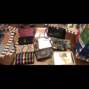 Assorted name brand wristlets/wallets